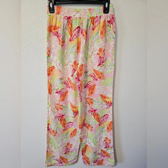 Sincerely Jules Linen Blend Tropical Pants Women's Size Small NWT - Picture 6 of 9